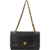 Chanel Quilted Lambskin 24K Gold Single Flap Crossbody Bag