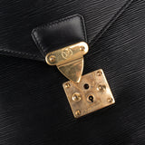 Louis Vuitton Noir Epi Leather Serviette Business Handbag