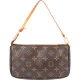 Louis Vuitton Canvas Monogram Pochette Accessoire Handbag