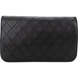 Chanel Quilted Lambskin 24K Gold Single Flap Crossbody Bag