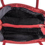 Prada Rouge Nylon Triangle Handbag