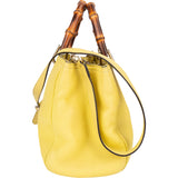 Gucci Leather Bamboo Handbag
