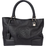 Loewe Black Leather Fusta Handbag