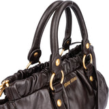 Miu Miu Classic Leather City Handbag