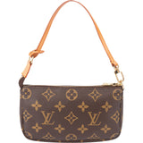 Louis Vuitton Canvas Monogram Pochette Mini Handbag