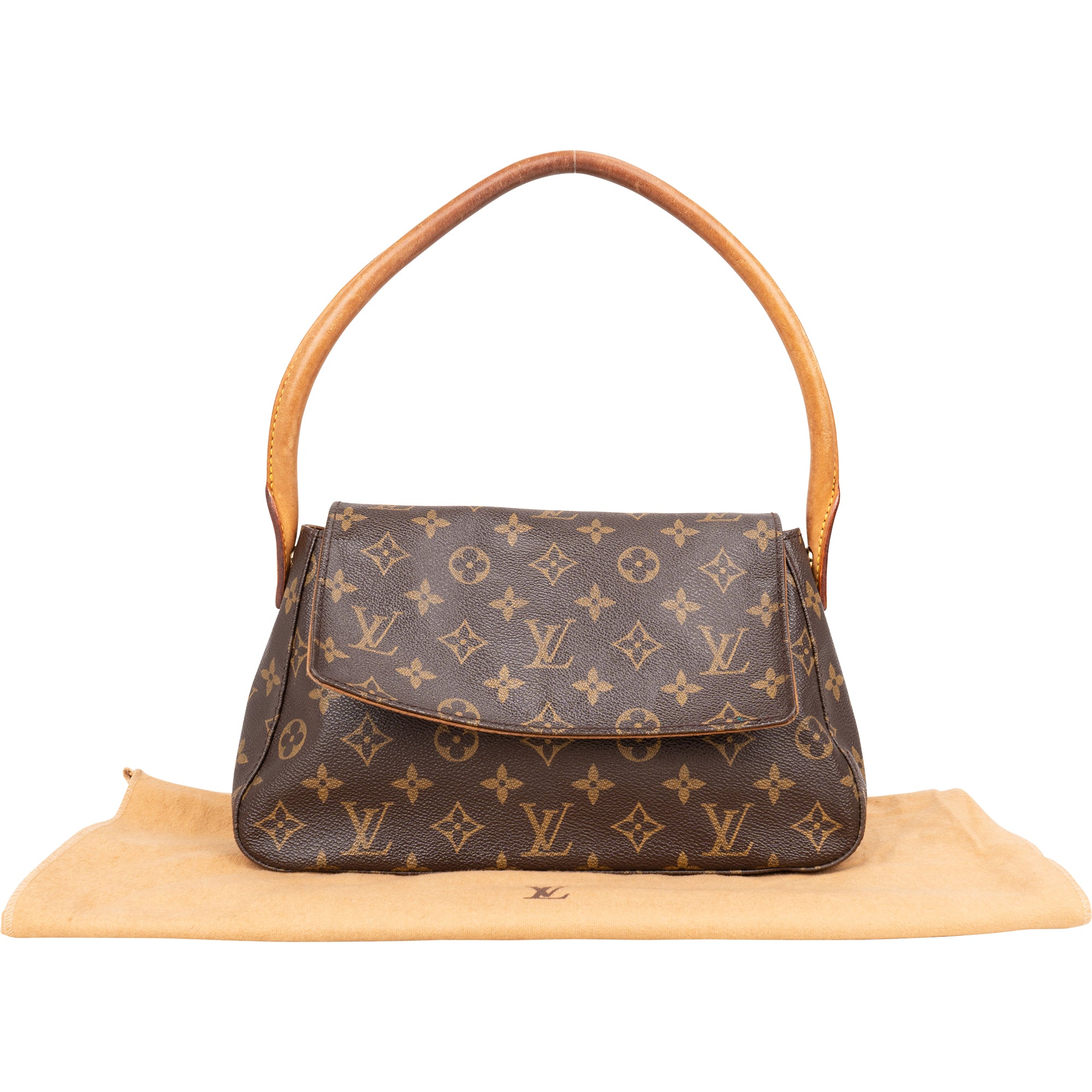 Louis Vuitton Canvas Monogram Looping PM Shoulder Bag - vintageandkickz