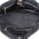 Loewe Black Leather Fusta Handbag