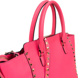 Valentino Garavani Neon Pink Leather Rockstud Handbag