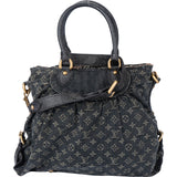 Louis  Vuitton Denim Neo Monogram Cabby Handbag