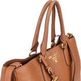 Prada Brown Calfskin Vitello Handbag
