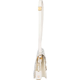 MCM White Visetos Monogram Patricia Crossbody Bag