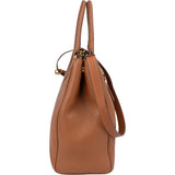 Prada Brown Calfskin Vitello Handbag