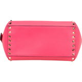 Valentino Garavani Neon Pink Leather Rockstud Handbag