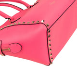 Valentino Garavani Neon Pink Leather Rockstud Handbag