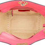 Valentino Garavani Neon Pink Leather Rockstud Handbag