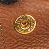 Prada Brown Calfskin Vitello Handbag