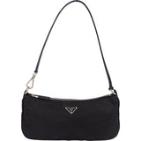 Prada Black Triangle Nylon Shoulder Bag