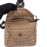 Fendi FF Monogram Baguette Buckle Handbag