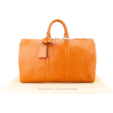 Louis Vuitton Cognac Epi Leather Keepall 45