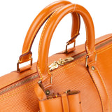 Louis Vuitton Cognac Epi Leather Keepall 45