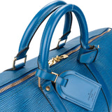 Louis Vuitton Bleu Epi Leather Keepall 55