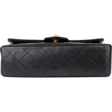 Chanel Quilted Lambskin 24K Gold Small Double Flap Crossbody Bag