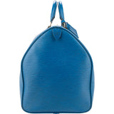 Louis Vuitton Bleu Epi Leather Keepall 55