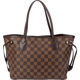 Louis Vuitton Damier Ebene Monogram Neverfull PM Handbag