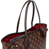 Louis Vuitton Damier Ebene Monogram Neverfull PM Handbag