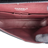 Chanel Quilted Caviar Leather Palladium Medium Double Flap Crossbody Bag