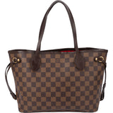 Louis Vuitton Damier Ebene Monogram Neverfull PM Handbag