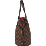 Louis Vuitton Damier Ebene Monogram Neverfull PM Handbag