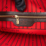Louis Vuitton Damier Ebene Monogram Neverfull PM Handbag