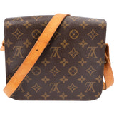 Louis Vuitton Canvas Monogram Cartouchiere MM Crossbody Bag