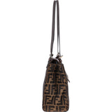 Fendi FF Monogram Baguette Buckle Shoulder Bag
