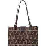 Fendi FF Monogram Baguette Buckle Shoulder Bag