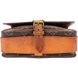 Louis Vuitton Canvas Monogram Cartouchiere MM Crossbody Bag