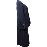 Chanel Blue Tweed Costume Set (DE46 /FR48)