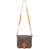 Louis Vuitton Canvas Monogram Cartouchiere MM Crossbody Bag