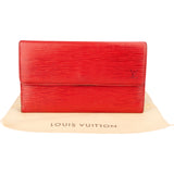 Louis Vuitton Rouge Epi Leather Sarah Wallet