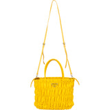 Prada Yellow Tessuto Triangle Handbag