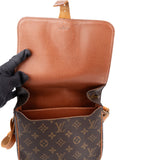 Louis Vuitton Canvas Monogram Cartouchiere MM Crossbody Bag