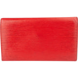 Louis Vuitton Rouge Epi Leather Sarah Wallet