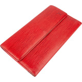 Louis Vuitton Rouge Epi Leather Sarah Wallet