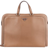 Prada Brown Saffiano Leather Business Bag