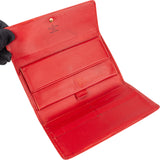 Louis Vuitton Rouge Epi Leather Sarah Wallet