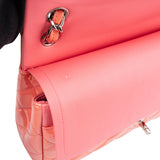 Chanel Quilted Patent Leather Jumbo Double Flap Crossbody Bag