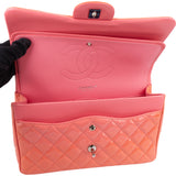 Chanel Quilted Patent Leather Jumbo Double Flap Crossbody Bag