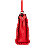 Fendi Limited Red Leather Peekaboo Handbag