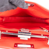Fendi Limited Red Leather Peekaboo Handbag
